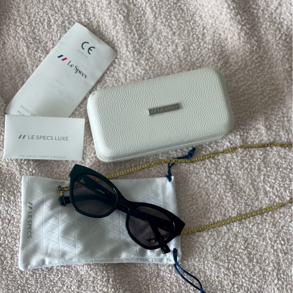 Lespecs Sunglasses with gold chain